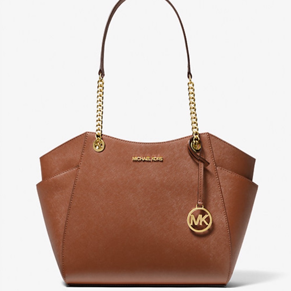 MICHAEL KORS LG CHAIN SHOULDER TOTE LUGGAGE - Picture 5 of 16